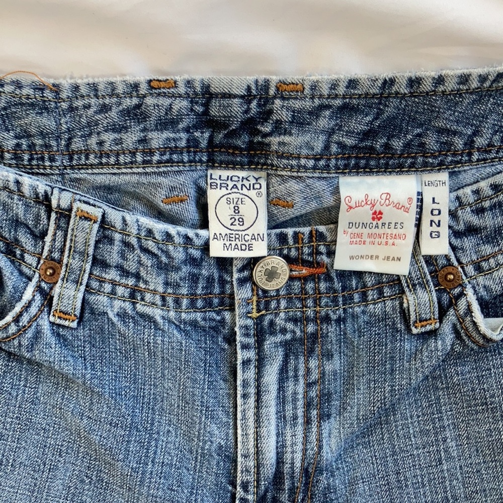 lucky brand bootcut jeans, 8/29, long